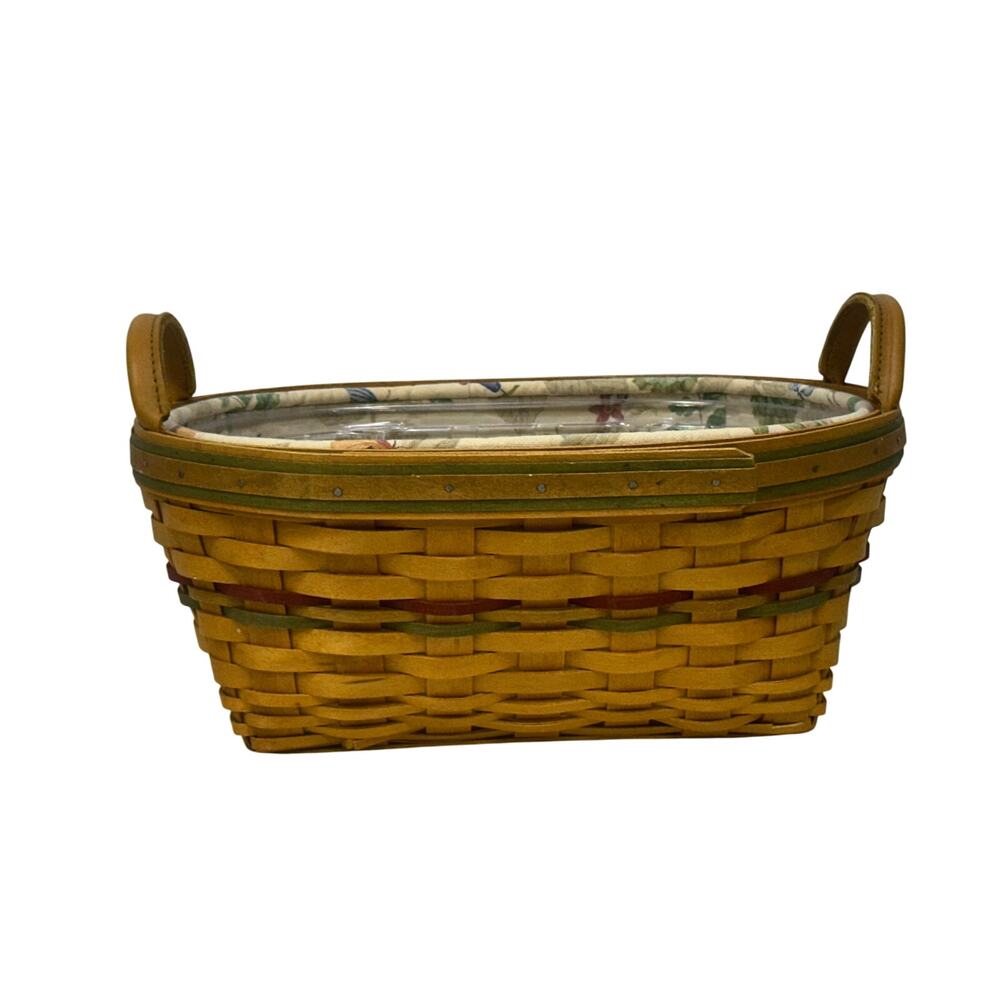 Longaberger 2001 Autumn Reflections Daily Blessing Basket Liner 2 Protectors